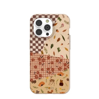 Seashell Autumn Quilt iPhone 14 Pro Case