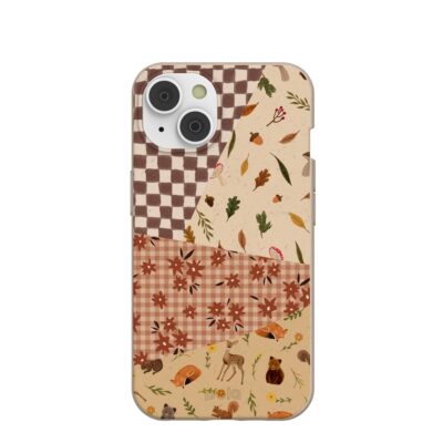 Seashell Autumn Quilt iPhone 14 Case