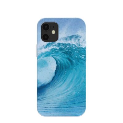 Powder Blue Big Wave iPhone 12 Mini Case