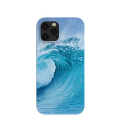 Powder Blue Big Wave iPhone 12 Pro Max Case