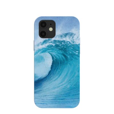 Powder Blue Big Wave iPhone 12/ iPhone 12 Pro Case