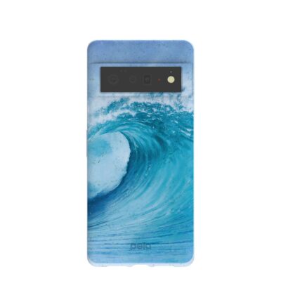 Powder Blue Big Wave Google Pixel 6 Pro Case