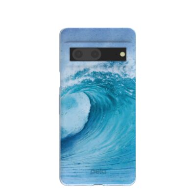 Powder Blue Big Wave Google Pixel 7 Case