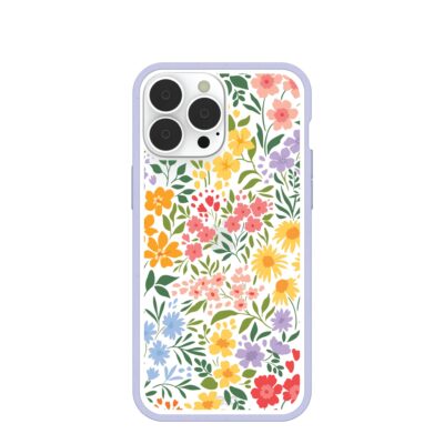 Clear Blooming Wild iPhone 13 Pro Max Case With Lavender Ridge