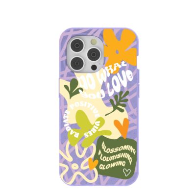 Lavender Blossoming Minds iPhone 14 Pro Case