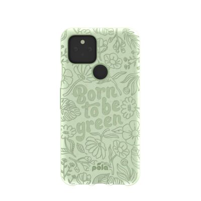 Sage Green Born to be green Google Pixel 5 Case