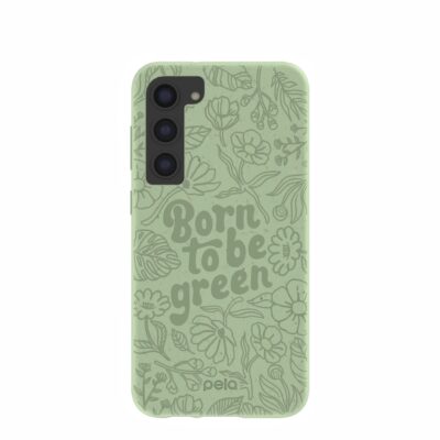 Sage Green Born to be green Samsung Galaxy S23+(Plus) Case