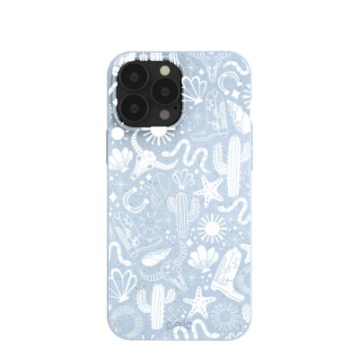 Powder Blue Coastal Rodeo iPhone 13 Pro Max Case