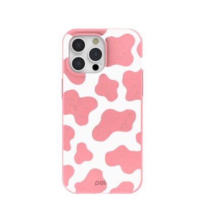 Bubblegum Pink Cow iPhone 15 Pro Max Case