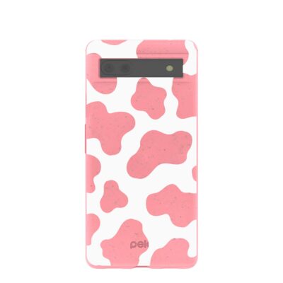 Bubblegum Pink Cow Google Pixel 6a Case