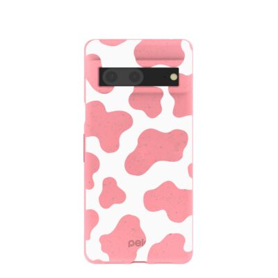 Bubblegum Pink Cow Google Pixel 7 Case