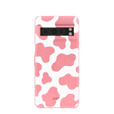 Bubblegum Pink Cow Google Pixel 8 Pro Case