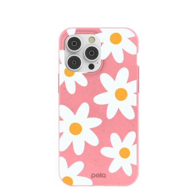 Bubblegum Pink Daisy iPhone 14 Pro Max Case