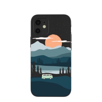 Black Digital Nomad iPhone 12 Mini Case