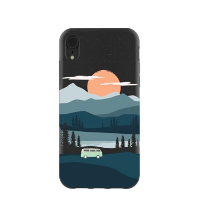 Black Digital Nomad iPhone XR Case