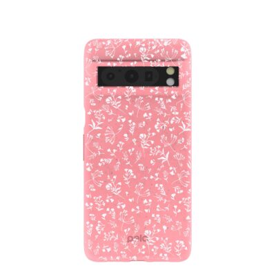 Bubblegum Pink Dreamy Meadow Google Pixel 8 Pro Case