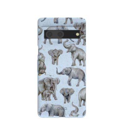 Powder Blue Elephant Parade Google Pixel 7 Case