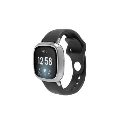 Black Fitbit Sense and Versa 3 Strap