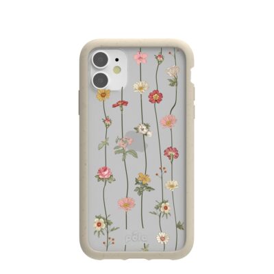 Clear Floral Vines iPhone 11 Case With London Fog Ridge