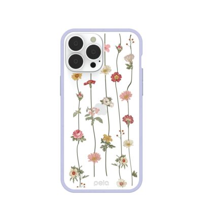 Clear Floral Vines iPhone 13 Pro Max Case With Lavender Ridge