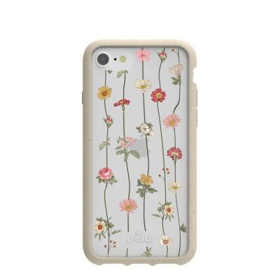 Clear Floral Vines iPhone 6/6s/7/8/SE Case With London Fog Ridge