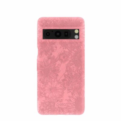 Bubblegum Pink Flora Google Pixel 8 Pro Case