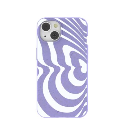 Lavender Flutter Left iPhone 14 Case