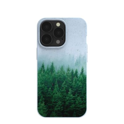 Powder Blue Forest Mist iPhone 13 Pro Case