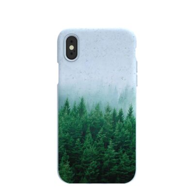 Powder Blue Forest Mist iPhone X Case