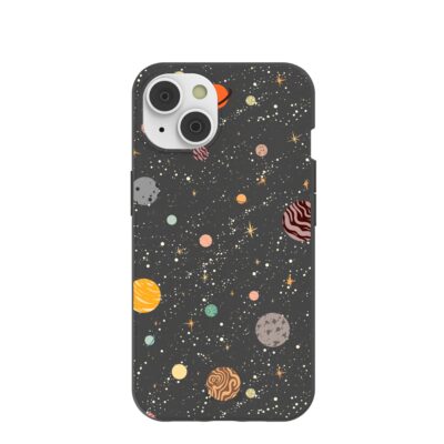 Black Galactic Glow iPhone 14 Case