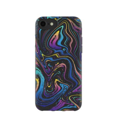 Black Galaxy Swirls iPhone 6/6s/7/8/SE Case