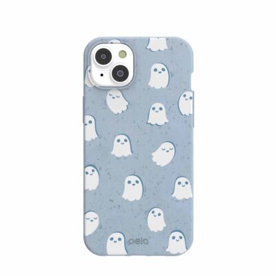 Powder Blue Ghostly iPhone 14 Plus Case