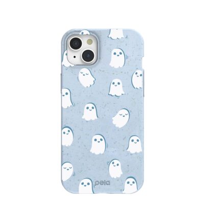 Powder Blue Ghostly iPhone 15 Plus Case