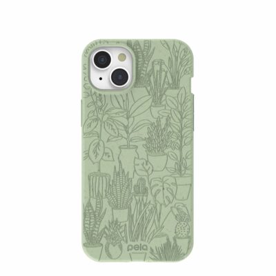 Sage Green Green Oasis iPhone 15 Plus Case