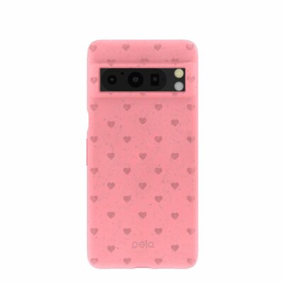 Bubblegum Pink Hearts Google Pixel 8 Pro Case