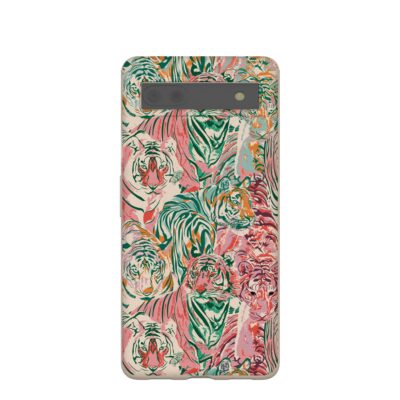 Seashell Hidden Tigers Google Pixel 6a Case