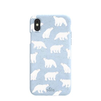 Powder Blue Ice Bears iPhone X Case