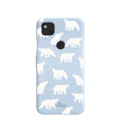 Powder Blue Ice Bears Google Pixel 4a Case