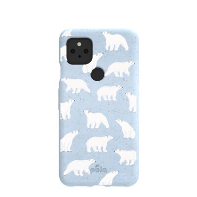 Powder Blue Ice Bears Google Pixel 5 Case