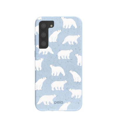 Powder Blue Ice Bears Samsung Galaxy S23+(Plus) Case