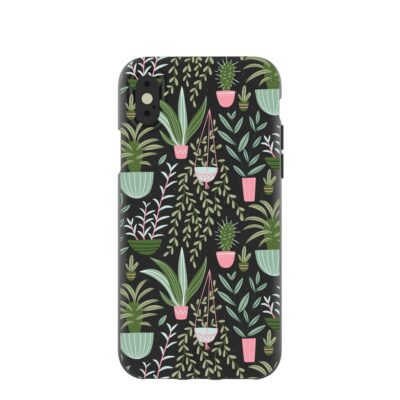 Black Indoor Garden iPhone X Case