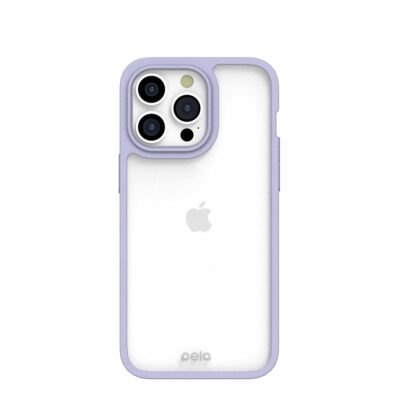 Clear iPhone 15 Pro Max Case with Lavender Ridge