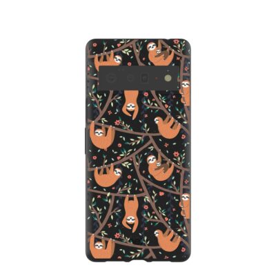 Black Jungle Sloths Google Pixel 6 Pro Case