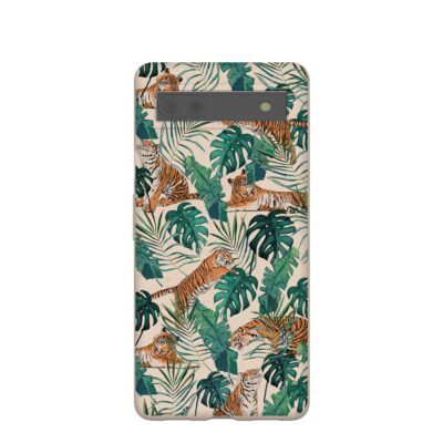 Seashell Jungle Tigers Google Pixel 6a Case