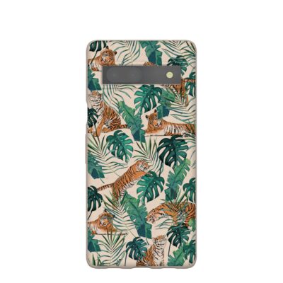 Seashell Jungle Tigers Google Pixel 7a Case