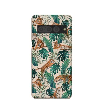 Seashell Jungle Tigers Google Pixel 7 Pro Case