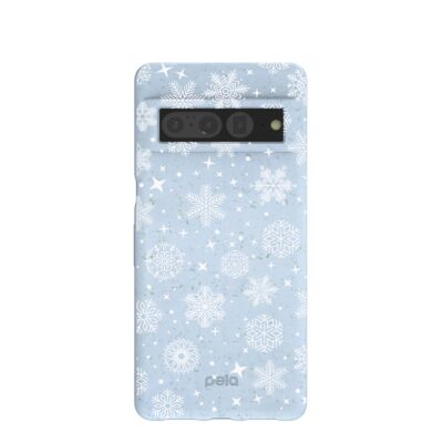 Powder Blue Let it Snow Google Pixel 7 Pro Case