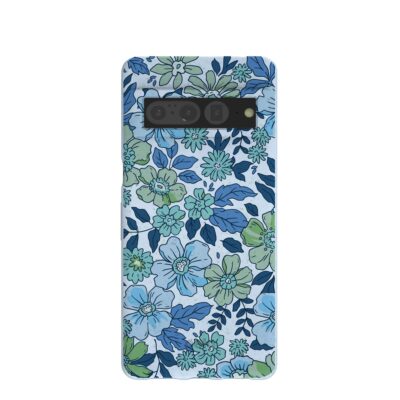 Powder Blue Liberty Florals Google Pixel 7 Pro Case