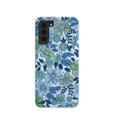 Powder Blue Liberty Florals Samsung Galaxy S21 Case