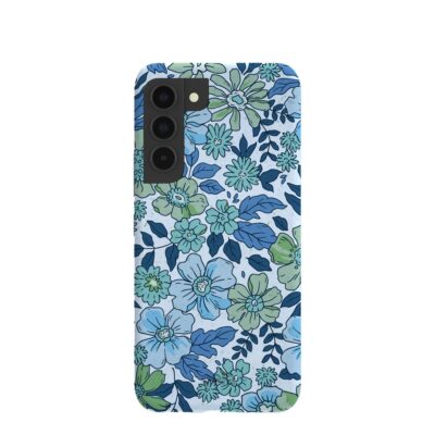 Powder Blue Liberty Florals Samsung Galaxy S22 Case